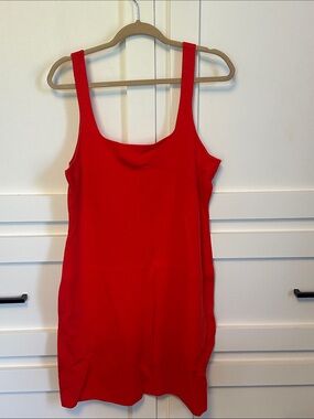 NWT J. Crew Red Knit Sleeveless Tank Dress